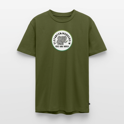 Männer Premium Bio T-Shirt Elefantenjagdverein - Khaki