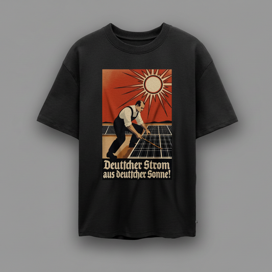 Deutsche Sonne Oversize Bio-Shirt - Schwarz