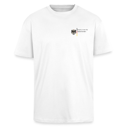 Bundeskammer für lecker Bierchen Heavy Oversize T-Shirt - Weiß