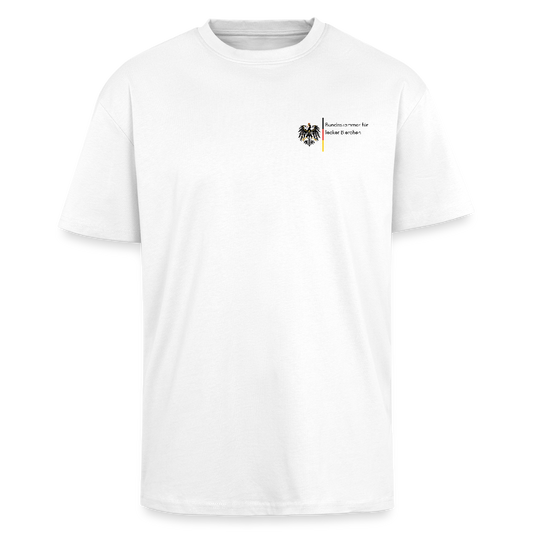 Bundeskammer für lecker Bierchen Heavy Oversize T-Shirt - Weiß