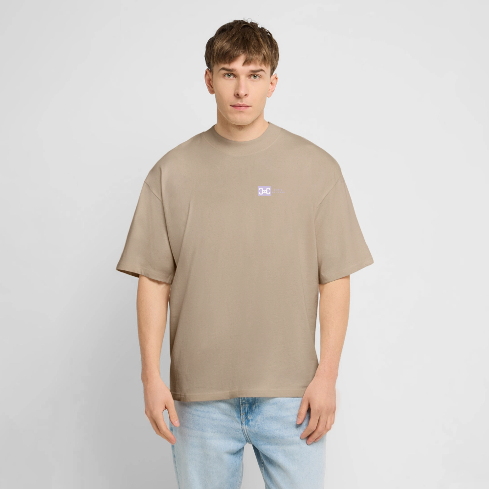 Georges Oversized Unisex Bio T-Shirt - Steingrau