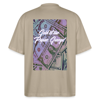 Georges Oversized Unisex Bio T-Shirt - Steingrau