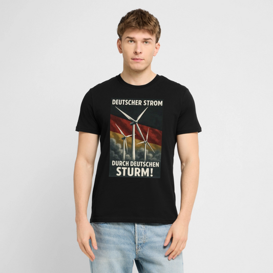 Deutsche Windkraft Shirt - Schwarz