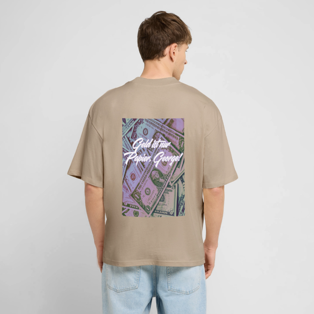Georges Oversized Unisex Bio T-Shirt - Steingrau