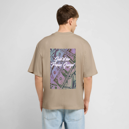 Georges Oversized Unisex Bio T-Shirt - Steingrau