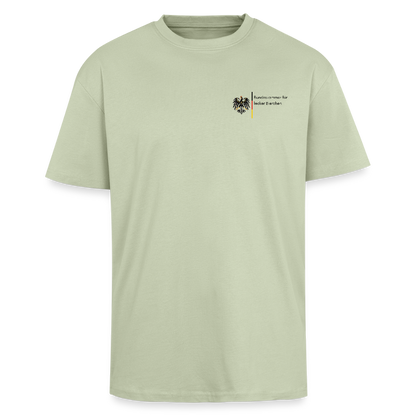 Bundeskammer für lecker Bierchen Heavy Oversize T-Shirt - Leichtes Salbeigrün 