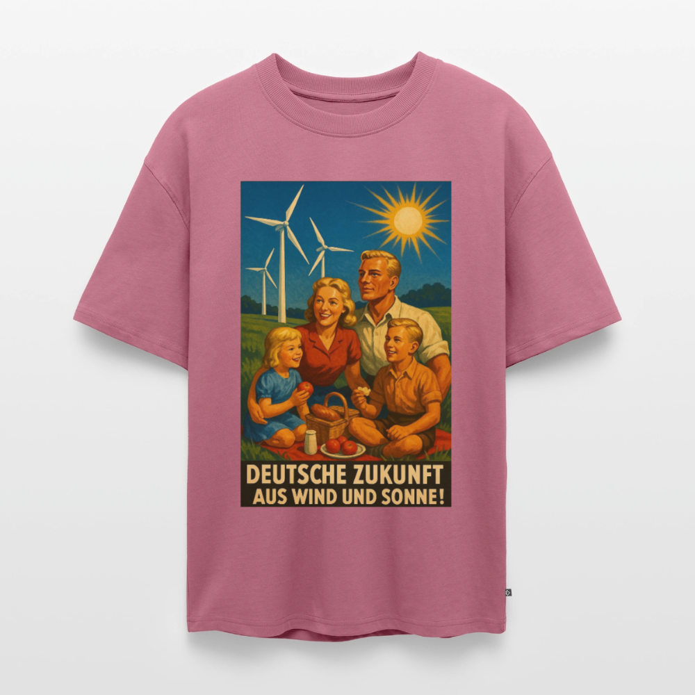 Deutsche Zukunft Oversize Bio-Shirt - Mauve