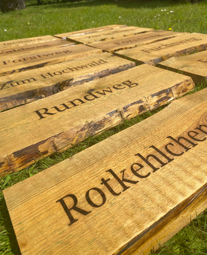 Holzschild 45cm Unbesäumt