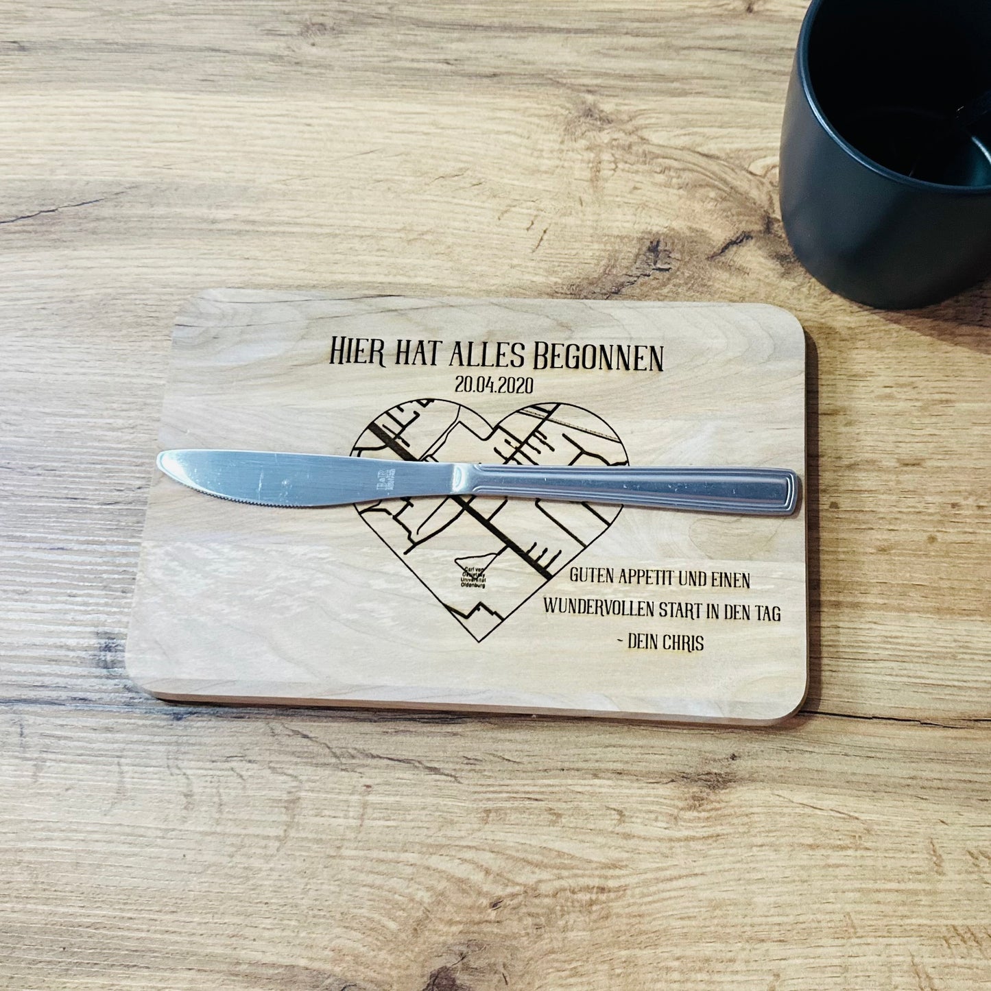 Valentinstags Brotbrettchen