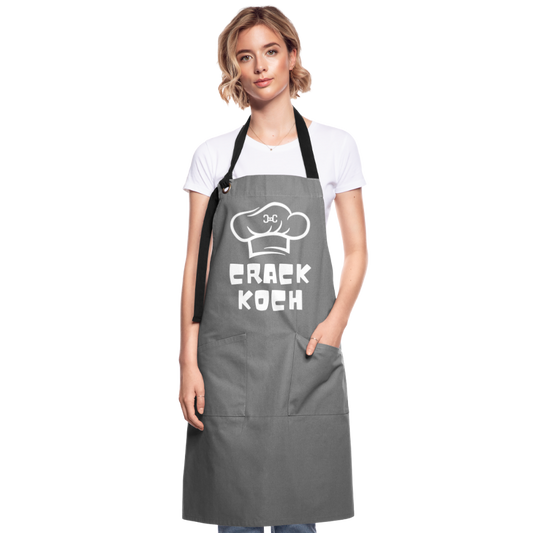 Kochschürze Crackkoch - Grau/Schwarz