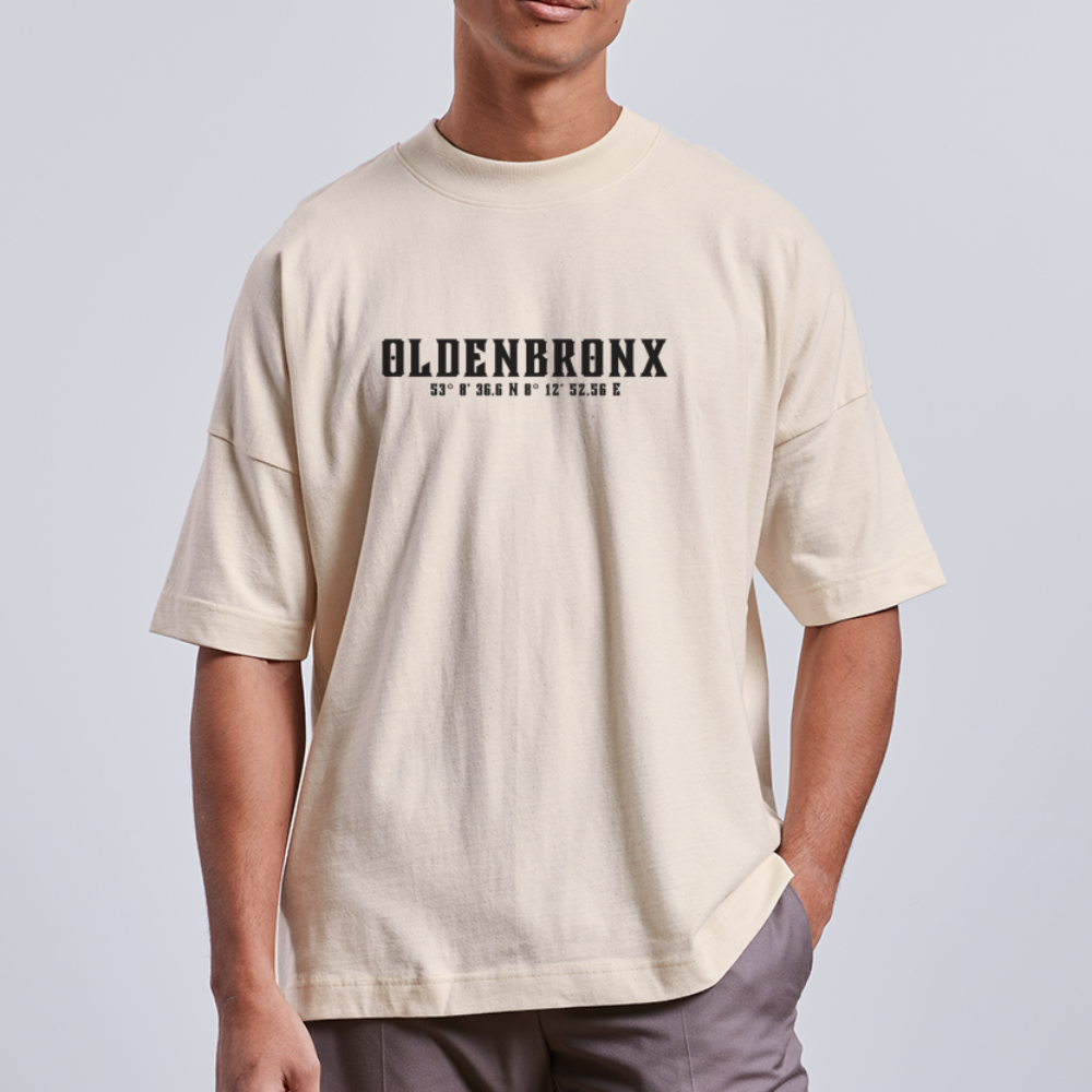 OLDENBRONX Unisex Oversize Bio-T-Shirt - Naturweiß